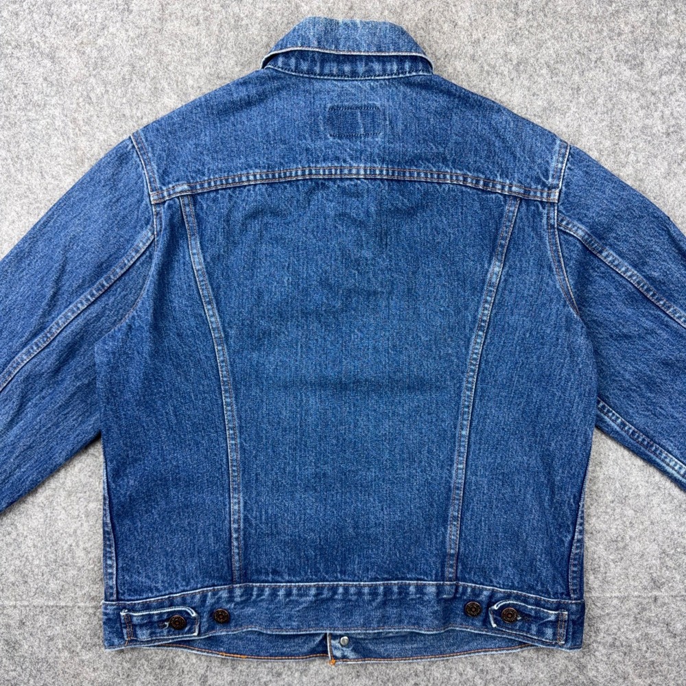 VTG Levi's Denim Jacket Mens 42 Blue Trucker Type 3 80s Canada 70506-0216 - Picture 8 of 12